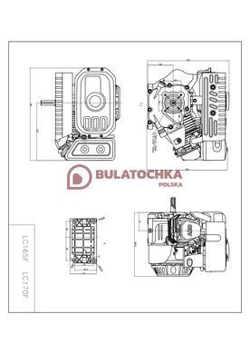 Petrol engine Loncin LC165F-3H 13013 photo