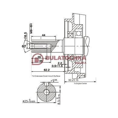Бензиновий двигун Loncin G270F  13015 фото
