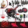 SET WM1100FE-6 DIFF PRESTIGE TWO-WHEEL TRACTOR PLOUGH RIDGER DIGGER IRON WHEELS WITH AXLES ZESTAW WM1100FE-6 photo