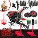 SET WM1100FE-6 DIFF PRESTIGE TWO-WHEEL TRACTOR PLOUGH RIDGER DIGGER IRON WHEELS WITH AXLES ZESTAW WM1100FE-6 photo 1
