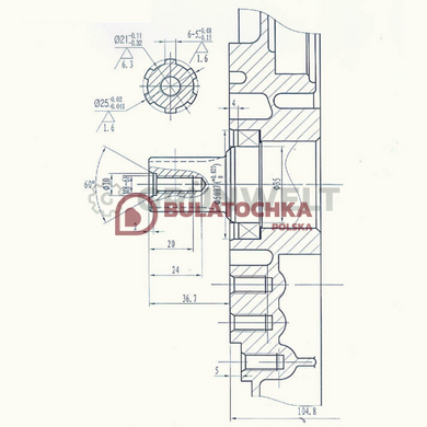 Diesel engine Weima WM188FBE / ZYL Shaft 25mm splined with paper filter 21009 photo